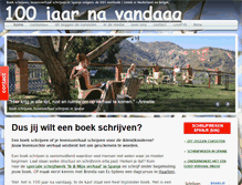 Tablet Screenshot of 100jaarnavandaag.com